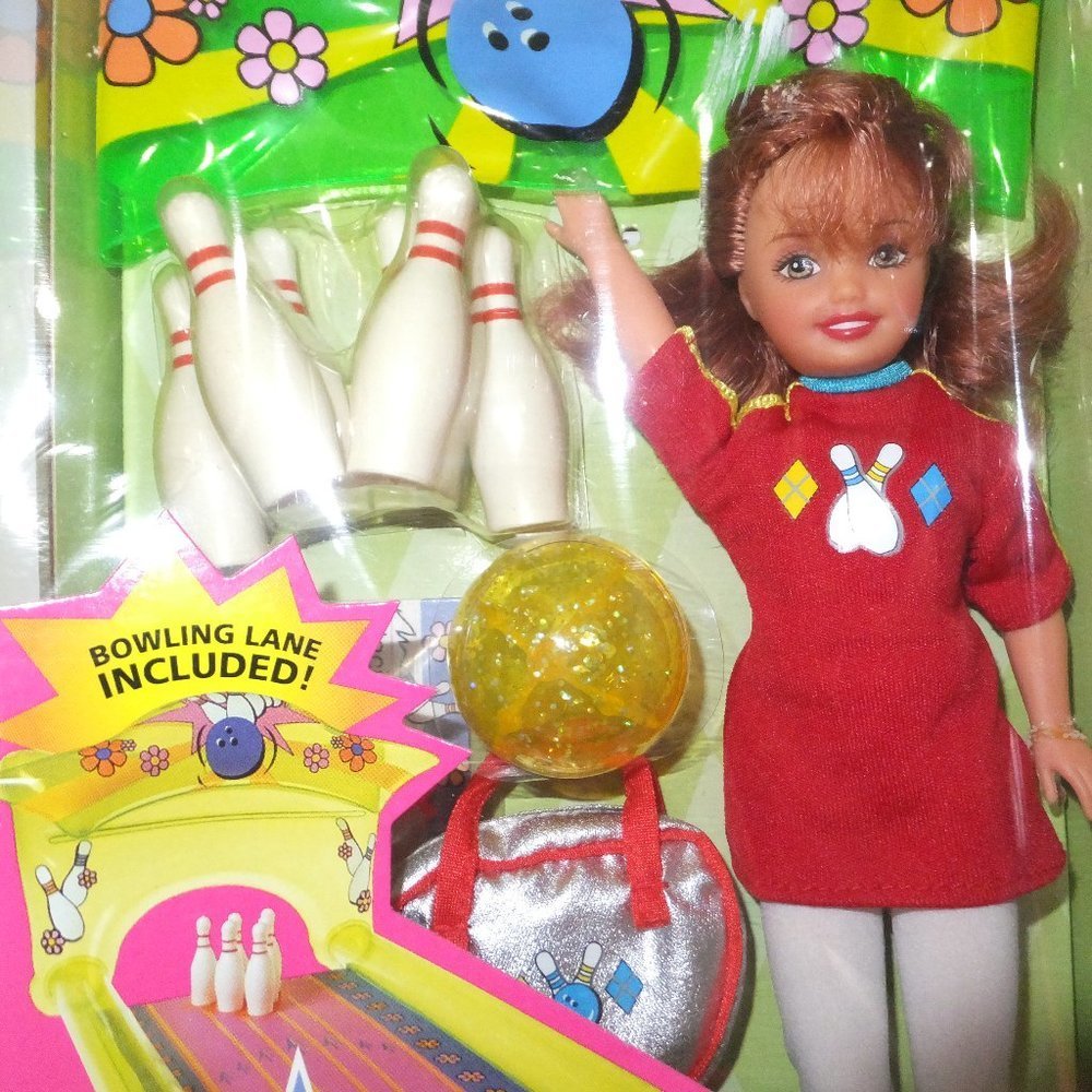 BOWLING PARTY WHITNEY MATTEL 1998 BARBIE LOOK Vintage